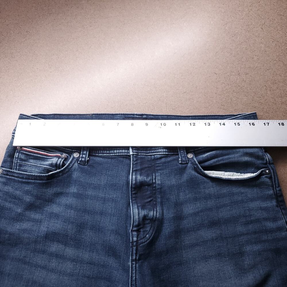 Tommy Hilfiger Denton Straight Jeans Men 32x30 Blue Straight Leg Stretch - Picture 6 of 12